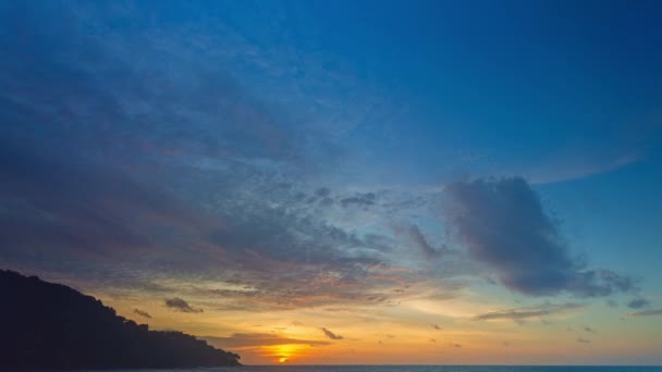 Timelapse Day Night Sweet Sunset Landscape Amazing Light Nature Cloudscape — Vídeo de Stock