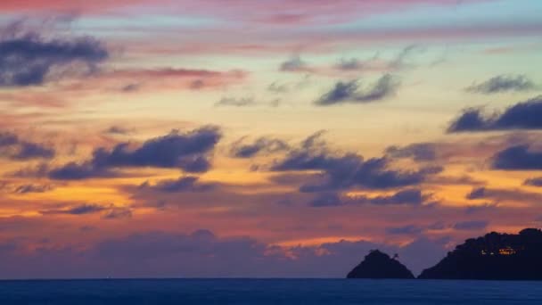 Pemandangan Pemandangan Alam Majestic Sunset Atau Pemandangan Matahari Terbit Pemandangan — Stok Video