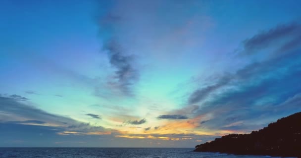 Gün Batımı Gün Doğumu Manzarası Inanılmaz Doğa Işığı Bulutları Bulutların — Stok video