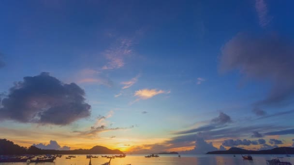Zeitraffer Die Schönheit Des Himmels War Faszinierend Atemberaubender Sonnenaufgang Atemberaubende — Stockvideo