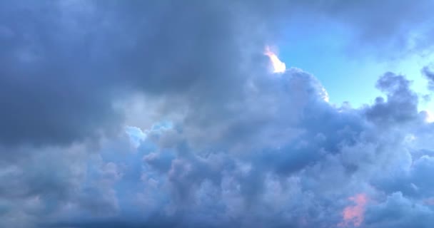 Vista Dramática Das Nuvens Céu Por Sol Incrível Colorido Fundo — Vídeo de Stock