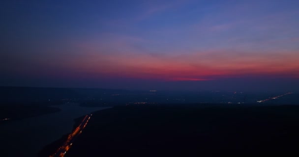 Vista Aérea Del Mirador Los Aerogeneradores Presa Lamtakong Nakhonratchasima Tailandia — Vídeos de Stock
