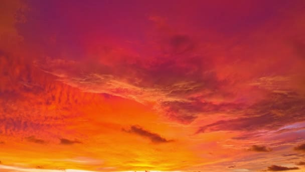 Вид Воздуха Потрясающий Закат Над Океаном Градиентный Цвет Концепция Природы — стоковое видео