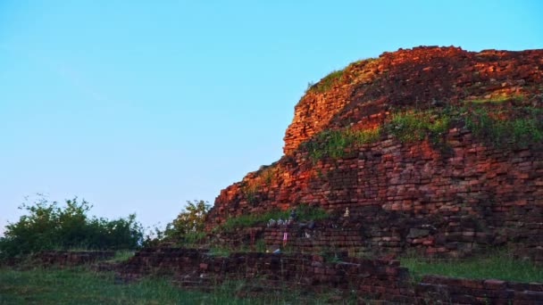 Csodálatos Kilátás Phimai Menedékre Vár Kapuja Laterit Kőből Épült Prasat — Stock videók
