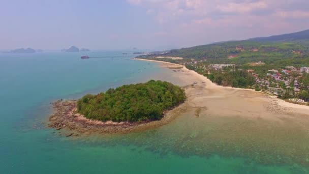 Vista Aérea Isla Kwang Mar Azul Tailandia Hermoso Panorama Del — Vídeo de stock