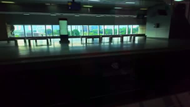 Red Line Skytrain Bang Sue Central Station Rangsit Pomozte Přepravovat — Stock video