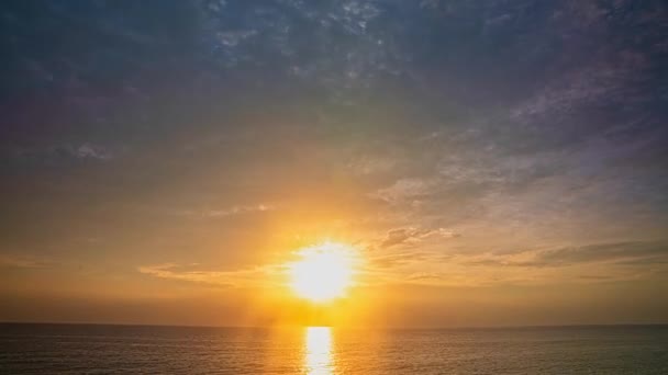 Time Lapse Skönheten Gul Himmel Var Fascinerande Fantastisk Solnedgång Bedövning — Stockvideo