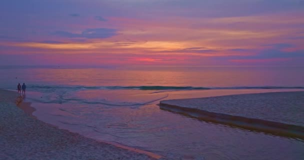 Amazing Colorful Cloud Beautiful Sunset Sea Beautiful Sunrise Landscape Amazing — Stock Video