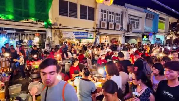 Phuket Tajlandia Listopada 2023 Walking Street Thalang Road Samym Sercu — Wideo stockowe