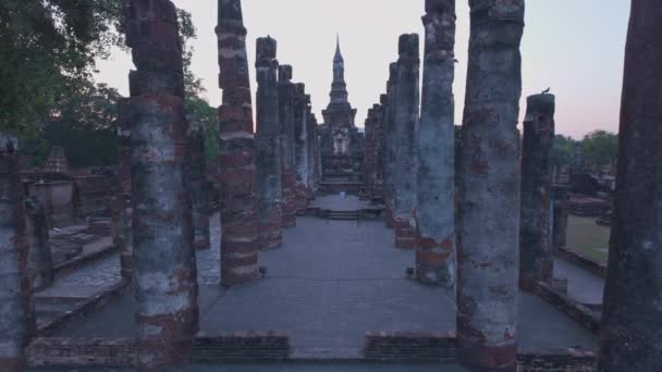 Vista Ruinas Sukhothai Historical Park Tailandia — Vídeos de Stock