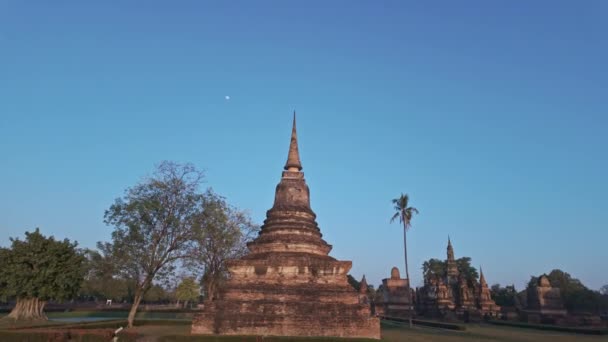 Viajar Por Zona Sukhothai Historical Park Tailandia — Vídeos de Stock