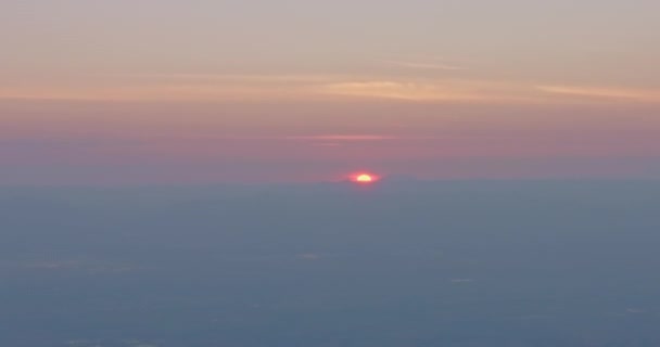 Légi Kilátás Táj Gyönyörű Napfelkelte Felett Phu Tub Berk — Stock videók