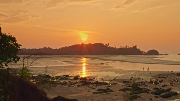 Вид Воздуха Другое Очарование Пхаям Koh Phayam Пляже Имеет Много — стоковое видео