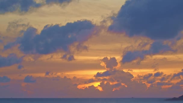 Проміжок Часу Краса Неба Була Зачарована Приголомшливим Заходом Сонця Приголомшливі — стокове відео