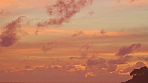 Zeitraffer Die Schönheit Des Himmels War Faszinierend Atemberaubenden Sonnenuntergang Atemberaubende — Stockvideo