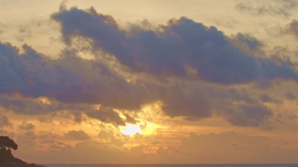 Проміжок Часу Краса Неба Була Зачарована Приголомшливим Заходом Сонця Приголомшливі — стокове відео