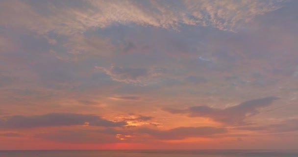 Vue Aérienne Reflet Coloré Magnifique Coucher Soleil Belle Scène Avec — Video