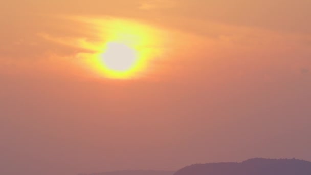 Beautiful Yellow Sun Sweet Sky Sunrise — Stock Video