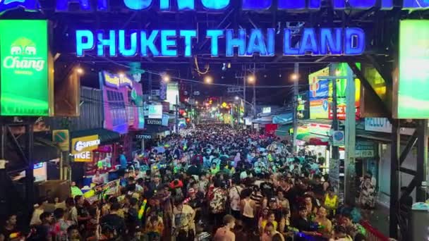 Phuket Thaïlande Avril 2024 Chaque Année Avril Les Gens Descendent — Video