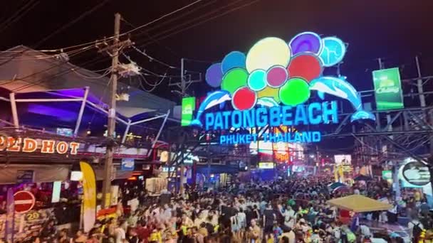 Phuket Thailandia Aprile 2024 Più Grandi Celebrazioni Del Capodanno Thailandese — Video Stock