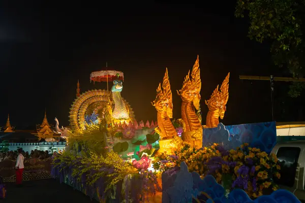Bangkok Thailand April 2024 Stunning Songkran Parade Sanam Luang Floats Stock Image