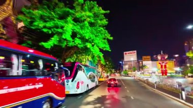 Bangkok, Tayland-Haziran, 13. 2024: Yaowarat bölgesi, dünyanın dört bir yanındaki ünlü film ve müzik videoları için bir çekim yeri. Gece Bangkok 'ta yapılacak en iyi şeyleri keşfedin.