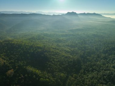 Hava manzarası Tayland 'ın en güzel şelaleleri