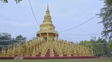 Süslü Süslü Altın Budist Pagoda
