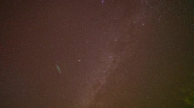 Gece gökyüzünde Samanyolu 'nun zaman aralığı 