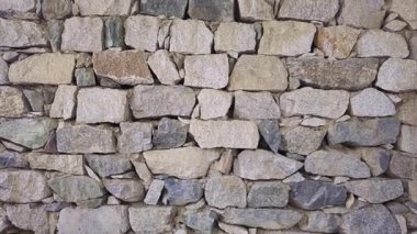 Taş duvar arkaplanının, taş dokusunun görüntüsünü kapat