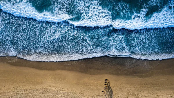 stock image aerial view of the beach and the sea