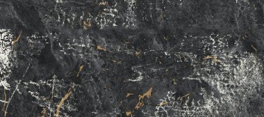 Beyaz kıvrımlı damarlı siyah mermer, arkaplan için siyah mermer doğal desen, soyut siyah ve altın, siyah ve sarı mermer, dijital duvar kiremitleri için yüksek parlak mermer dokusu.