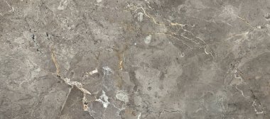 Yüzeyde doğal kıvrımlı damarları olan gri mermer bir arka plan. İmparator Gri Marbel tasarımı. Ev dekorasyonu için iç-dış kaplama mermer taş döşeme..