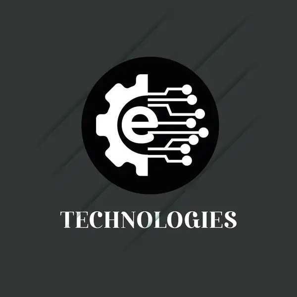 Technologies logo design in illustration