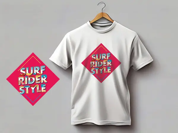Vector surf rider style typography t-shirt design
