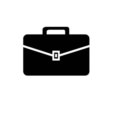 Erkek resmi iş çantası düz tasarım vektör çizimi