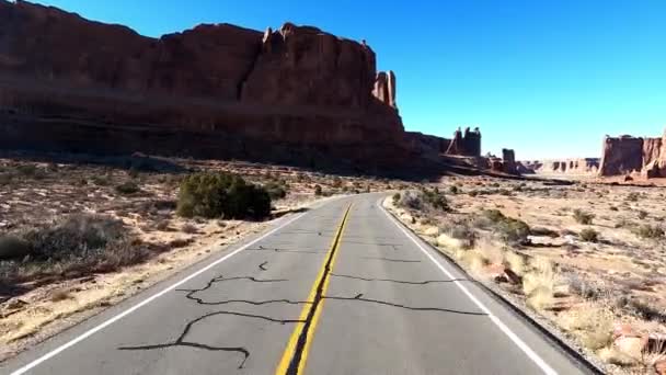 Escape Heartland America Experience Tranquility Serenity Arches National Park Spiritual — Stock Video