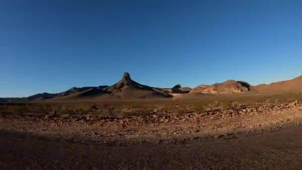 Kingman Oatman Arizona Arasındaki Asıl Route Seyredilirken Görülmesi Gereken Yerlerden — Stok video