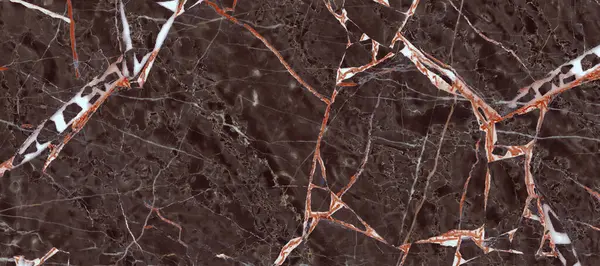 Kahverengi çatlamış mermer taş mermer taş mermer desenli duvar kağıdı arka planı.