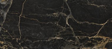 Altın damarlı siyah mermer, arkaplan için siyah mermer doğal desen, altın mermer desen, bir sürü koyu zıt damarlı altın mermer desen, seramik zemin ve duvar fayansları için lüks mermer taş.