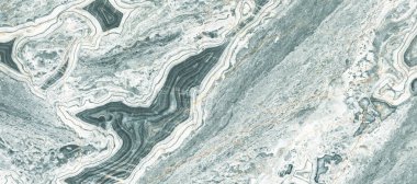 Yeşil mermer desenli arka plan, İç dekorasyon ve seramik duvar döşemeleri ve zemin döşemeleri için Doğal İtalyan Aqua Green Stone mermer dokusu.