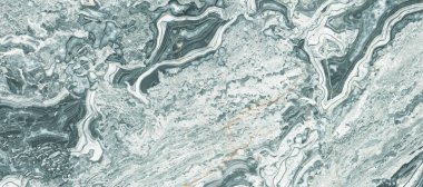 Yeşil mermer desenli arka plan, İç dekorasyon ve seramik duvar döşemeleri ve zemin döşemeleri için Doğal İtalyan Aqua Green Stone mermer dokusu.