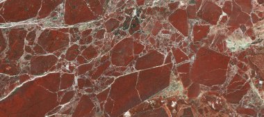 Lüks İtalyan kırmızı taş desenli arka plan. Güzel yumuşak mineral damarları olan kırmızı taş dokusu. arka plan için koyu kırmızı mermer doğal desen, egzotik soyut kireç taşı.