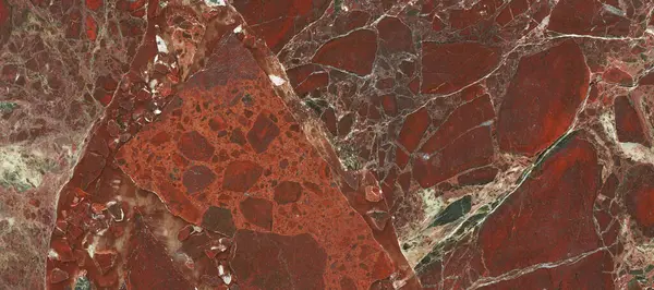 Lüks İtalyan kırmızı taş desenli arka plan. Güzel yumuşak mineral damarları olan kırmızı taş dokusu. arka plan için koyu kırmızı mermer doğal desen, egzotik soyut kireç taşı.