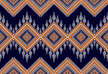 Geometrik etnik kalıplar. Arkaplan, halı, duvar kağıdı, giysi, ambalaj, kumaş, vektör illüstrasyonu için tasarım. Nakış biçimi.