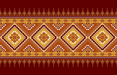 Arkaplan, halı, duvar kâğıdı, giysi, ambalaj, batik, kumaş, vektör illüstrasyonu için geleneksel Gemetrik etnik doğulu tasarım. Nakış.