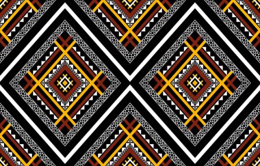 Geometrik etnik dikişsiz petrol kuyusu. Doğulu kabile çizgileri. Arkaplan, duvar kağıdı, kumaş, giysi, halı, nakış için tasarım