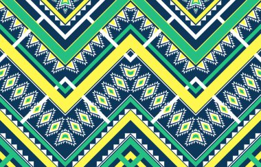 Geometrik etnik oryantal model geleneksel. Kusursuz vektör. Arkaplan, halı, duvar kağıdı, giysi, ambalaj, kumaş, illüstrasyon, nakış için tasarım.