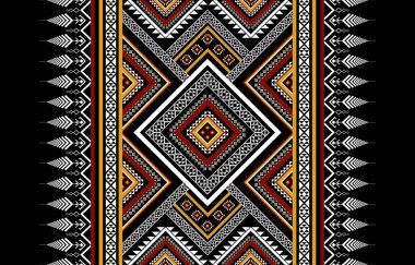 Geometrik etnik model geleneksel. Aztek tarzı. arkaplan, illüstrasyon, duvar kağıdı, kumaş, doku, batik, halı, giysi, nakış