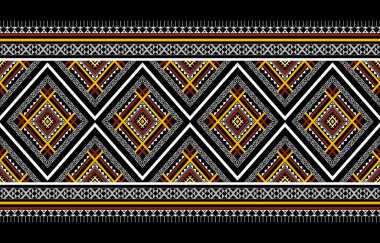 Aztek etnik yapısı kusursuz. Geleneksel kabile tarzı. Vektör geometrik. Arkaplan, illüstrasyon, doku, kumaş, duvar kağıdı, halı, batik, giysi, nakış için tasarım